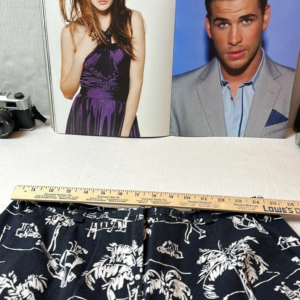 90s Talbots Palm Springs Pants 100% Cotton Resort Golf Coastal Grandmillennial - Picture 7 of 14